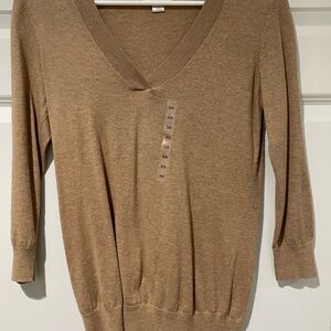 LOFT Classic Tan Knit Top